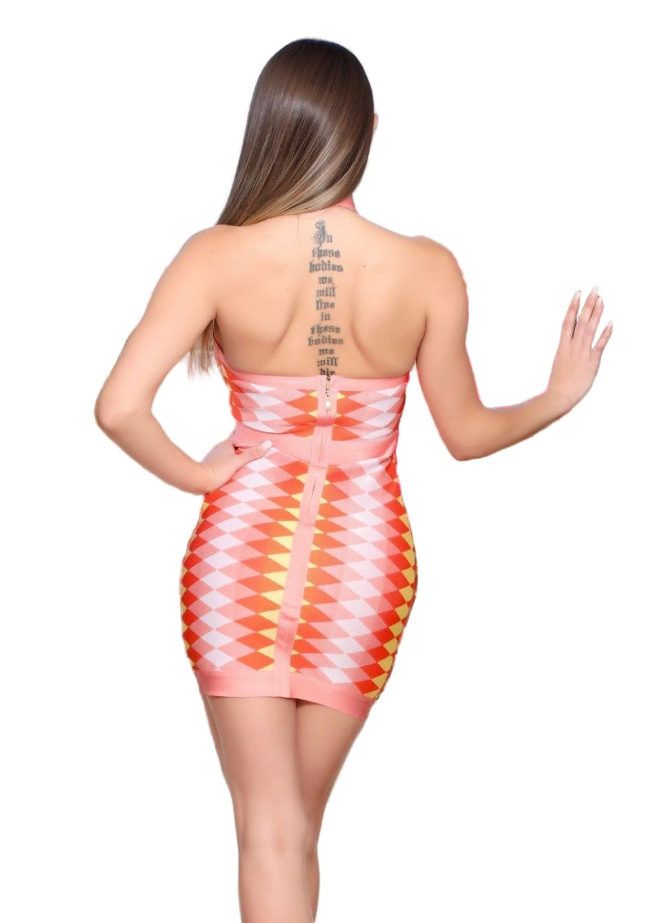 The Jolene Halter Mini Dress