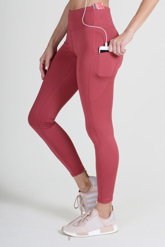 Tech Pocket Womens High Waisted Workout Leggings