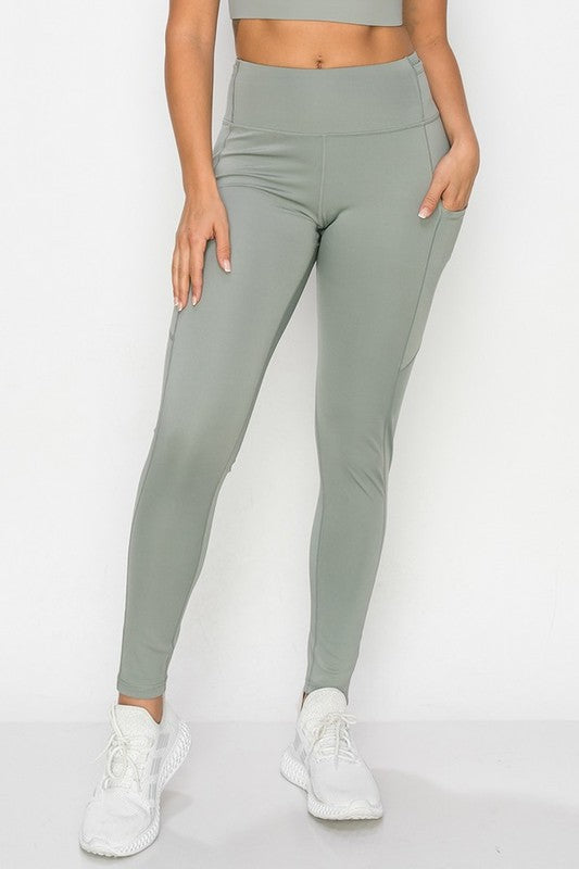 Tech Pocket Womens High Waisted Workout Leggings
