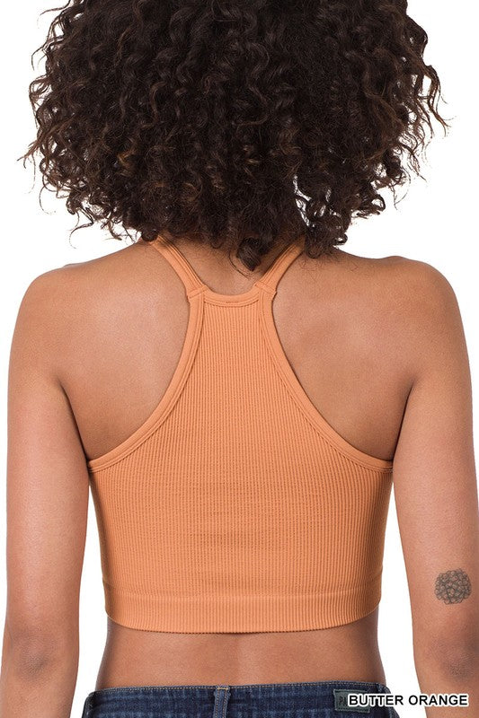 Ribbed seamless cami top