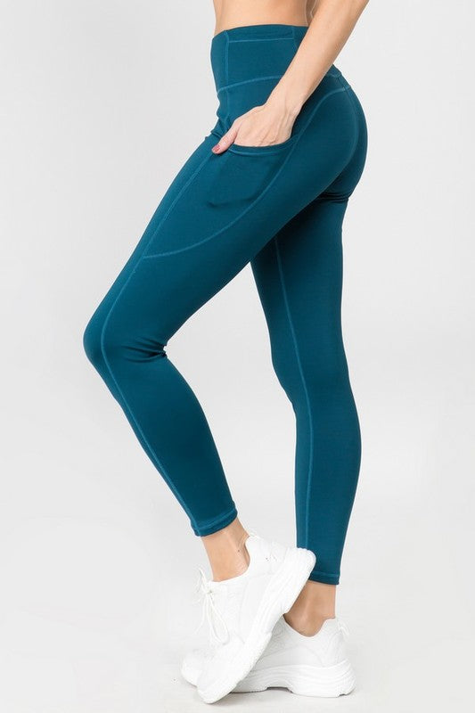 Tech Pocket Womens High Waisted Workout Leggings
